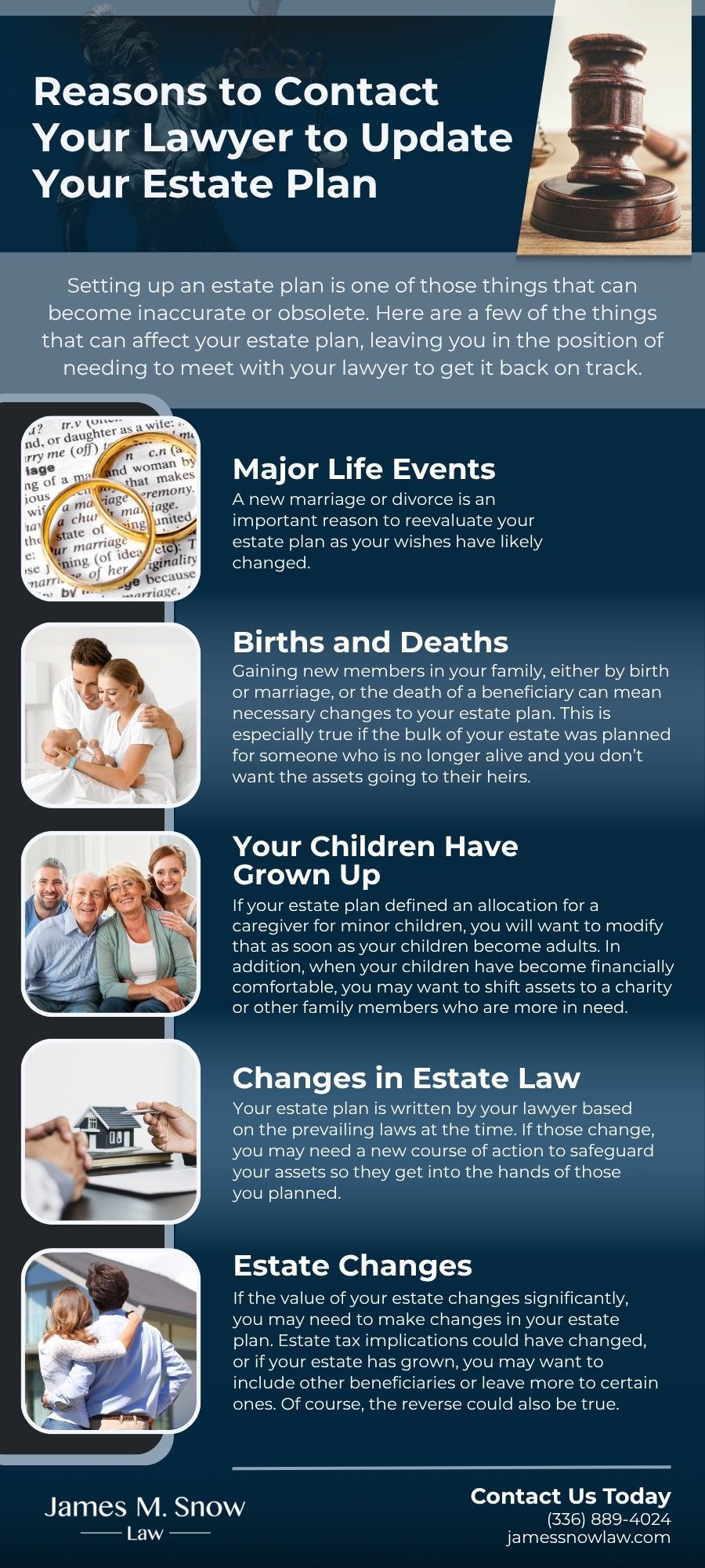 Reasons to Contact Your Lawyer to Update Your Estate Plan